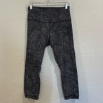 Lululemon  Align Crop *21” in Free Spirit Ice Grey Black- Made with Nulu Photo 6