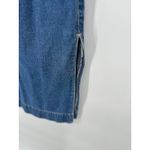 Old Navy Vintage Y2K  Denim Jean Skirt Size 14 Maxi Straight Cut Cotton Side Slit Photo 5