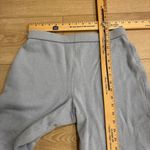 St. John  Collection Light Blue Cropped Santana Knit Pull On Wool Pant Size 8 Photo 2