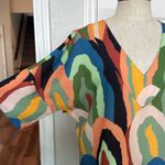 CROSBY by Mollie Burch  geode colorful vneck blouse Photo 7