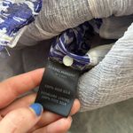 Isabel Marant  Étoile blue white silk chiffon dress silk ruffle shoulder 0 Photo 8