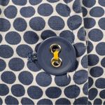 Charter Club Women’s  Blue and White Polka Dot Cotton Jean Jacket Size Large Photo 3