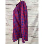 Talbots  Button Front Flannel Shirt Womens S Long Sleeve Collared 100% Cotton Photo 2