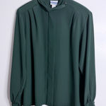 Pendleton Women’s Emerald Green Long Sleeve Blouse Size 14 Casual Workwear Photo 0