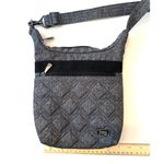 Lug Skipper Crossbody Bag Purse RFID Travel Grey Small Zip Quilted‎ Adjustable Photo 2