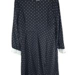 Timeless London Black & White Polka Dot Bow Front Dress Rockabilly 8/M Photo 3