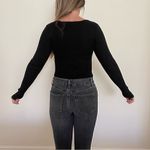 Pink Rose  Black Knitted Bodysuit Photo 3