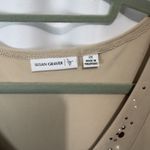 Susan Graver  2X Beige Open Front Cardigan Drape Liquid Knit w/Tank Photo 9