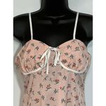 SheIn Shien Womens Midi Dress Adjustable Straps Tie Bow Floral Pink Medium Photo 6