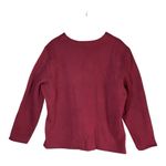 Classic Elements Autumn Leaf Burgundy Sweater Embroidered Grandmacore Fall Style Photo 1