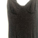 Y2K black and silver dot glitter mini dress sleeveless semi Photo 2