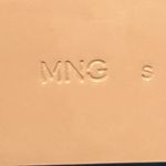 Mango Women's Leather Belt Beige Tortoise Shell Buckle Size S NWT Photo 4