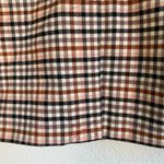 A New Day Brown Pink Rust Plaid Two Button Tailored Blazer Jacket Oversized Small Lined Photo 12