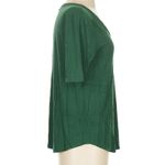 Universal Standard V Neck Tee Shirt Pima Cotton Short Slv Green 4XL (38-40) NWT Photo 1