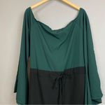 Pirate Wench Halloween Costume Women Long Bell Sleeves Corset Asymmetrical Hem Green Size L Photo 11