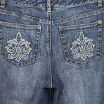 Talbots  Stretch Denim Embellished Pockets Ankle Jeans Size 6 Petite Photo 4