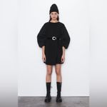 ZARA  Black Puffy Sleeved Dress - S Photo 2