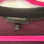 Lane Bryant  pullover  Sweater Purple with black polka dits Dots sz 22/24 Photo 3