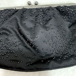EXPRESS  Black Bead Clutch Wedding Eventing Handbags Black Beaded Purse Photo 11