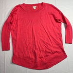 J.Crew Red Long Sleeve Sweater Casual Elegant Knit Top XXS w stain spots Photo 0