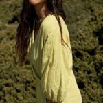 Anthropologie Maeve Celia Gauzy Romper Photo 2