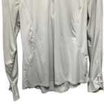 Apana  Women Sz L Running Shirt Long Sleeve Gray Winter Workout Activewear Gym Photo 2