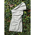 ZARA  Off the Shoulder Scrunched Mini Cocktail Dress Size Medium Photo 3