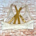Fabletics  Cream and Gold Patterned Sports Bra Photo 3