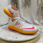 Nike  Lunar Control Women Golf Shoes White Yellow Pink Spikes Size 8 Photo 2