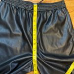 Noisy May  Women’s Small Black Pleather Faux Leather Cargo Pants Pockets Photo 2