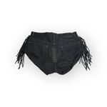 One Teaspoon VHTF: ☻︎ OOAK Vintage Western Suede Fringe Bandits Shorts ☻︎ Black Photo 13
