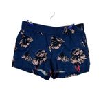 J.Crew Floral Chino Shorts Size 0 Linen Blend Summer Vacation Casual Photo 1