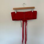 Bardot  Akasha Crop Top in Deep Red Photo 6