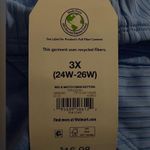 Time And Tru  Women's Plus Smocked Bikini Swim Bottom Light Blue Sz 3X (24w-26w ) Photo 3