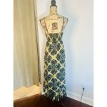 Free People  That Moment Maxi Slip Dress Blue Combo Size XS Photo 5