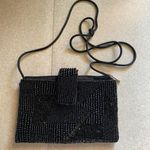 Pacific&Co Bamboo Trading  Black Beaded Mini Minimalist Old Money Crossbody Bag Photo 0