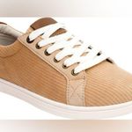 Revitalign Avalon neutral corduroy sneakers womens size 8.5 casual comfort shoes Tan Photo 0