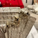 Brahmin  Croc-Embossed Cream Tote Photo 7