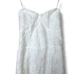 Lulus NWOT Aramis White Embroidered Lace Strapless Bustier Midi Dress Large Photo 4