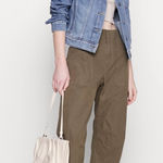 Rag and Bone  Utility Leyton Workwear Cotton Cropped Pants Photo 0
