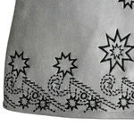 SEEK the Label  Gray Faux Suede Embroidered A-Line Mini Skirt Size S XS Photo 4