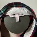 Victoria's Secret Red Plaid Long Sleeve Button Down Christmas Pajama Top XS Photo 4