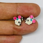 Disney Sterling Silver 925 Mickey Mouse Stud Earrings Photo 0