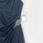 Alex Evenings Camille Cowl Neck Gown Size 6 NEW Navy Embellished Wedding Guest Photo 5