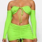 SKIMS  Swim Long Sleeve Bikini Top- Neon Green Photo 0