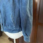 Vintage 80’s puff sleeve denim bomber jacket. Size‎ M Size M Photo 2
