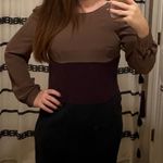 Vintage 90’s Pat Argenti Silk Neutral Colorblock Midi Dress M Tan Size 8 Photo 1