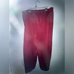 Blair  women’s Plus Size Cropped Pleated Burnt Red Pull-On Pants Size 18WP career Photo 1
