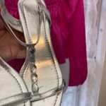 Silver Slipper Silver Beaded sandals #glamour  8.5 Photo 7