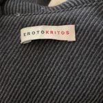 Erotokritos Wool Ruffle Front Belted Long Coat Gray Dressy 2 Photo 4